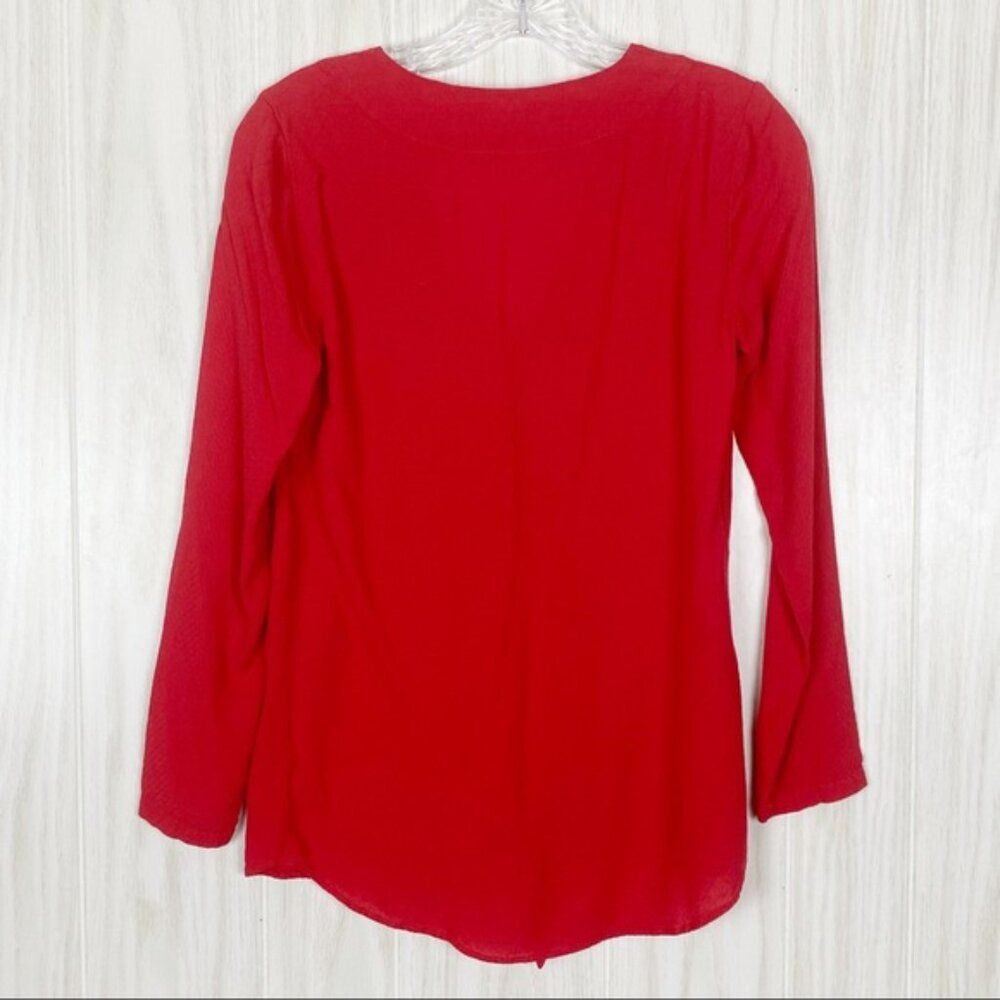 Silence + Noise | Tie Front Button Top Blouse - image 2